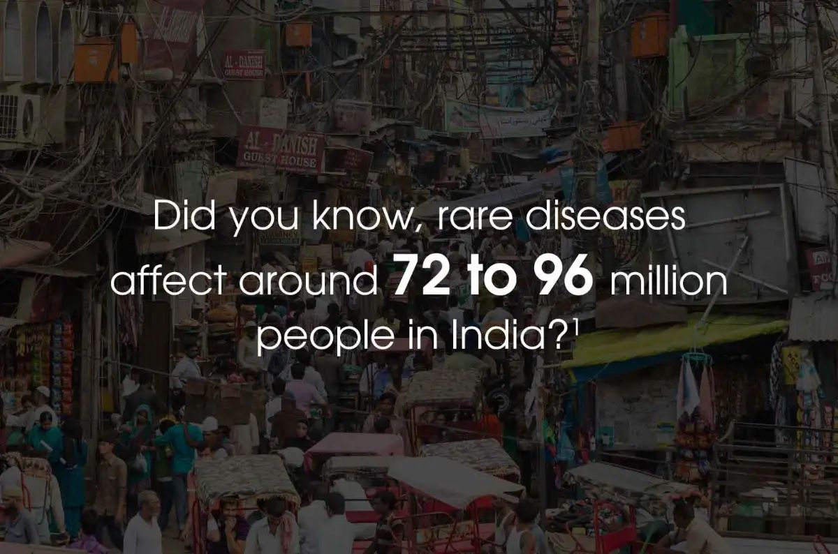 Did you know, rare diseases affect around 72 to 96 million people in India