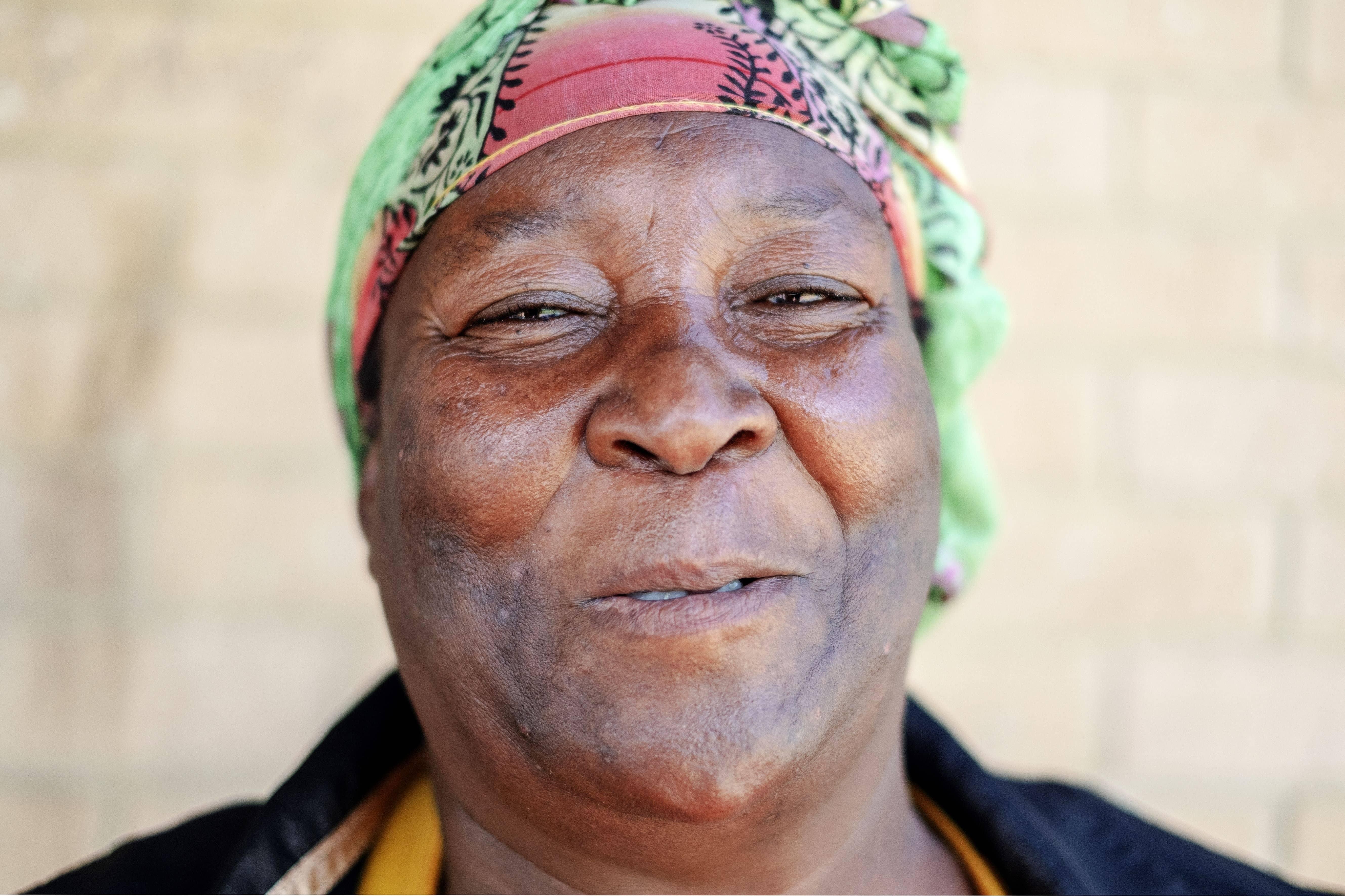 Maria Manamela, paciente de la clínica de VIH Bela-Bela, Johannesburgo, Sudáfrica.