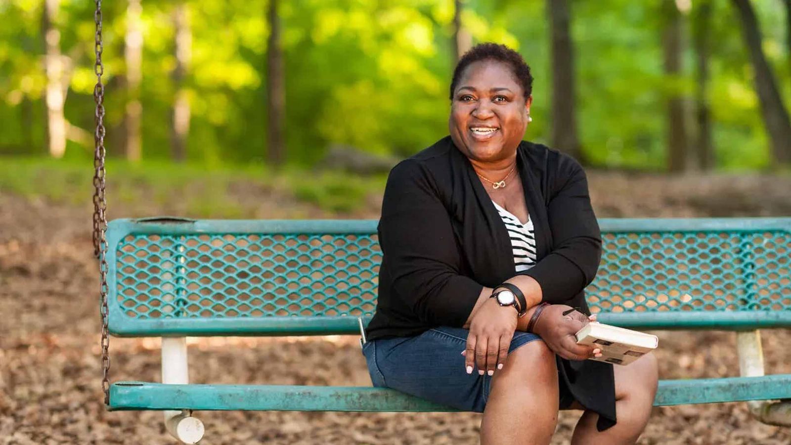 Portrait of Danielle, an American patient with multiple myeloma